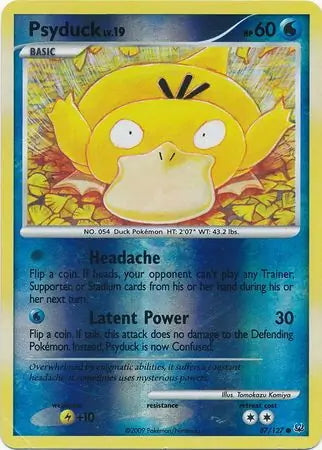 Platinum Psyduck #87/127 reverse holo